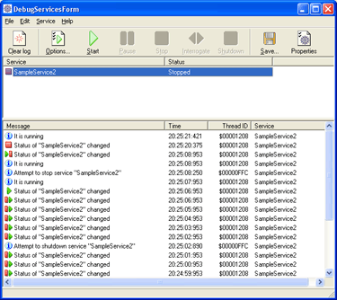 Debug window, click to enlarge