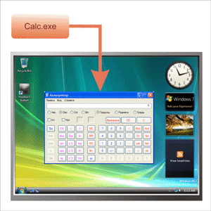 regular application and its GUI